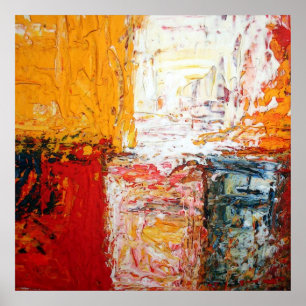 Posters de Abstrato de arte moderna em quadrados A