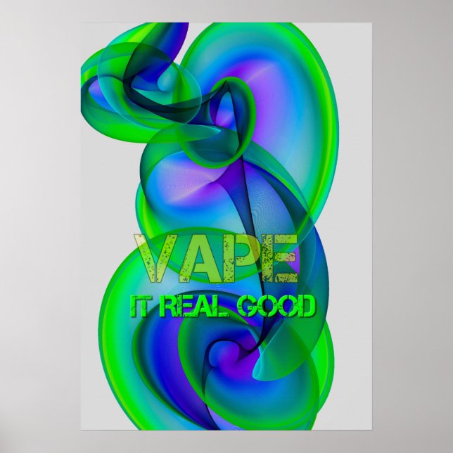 Posters de Abstrato em nuvem Legal e louca (Frente)