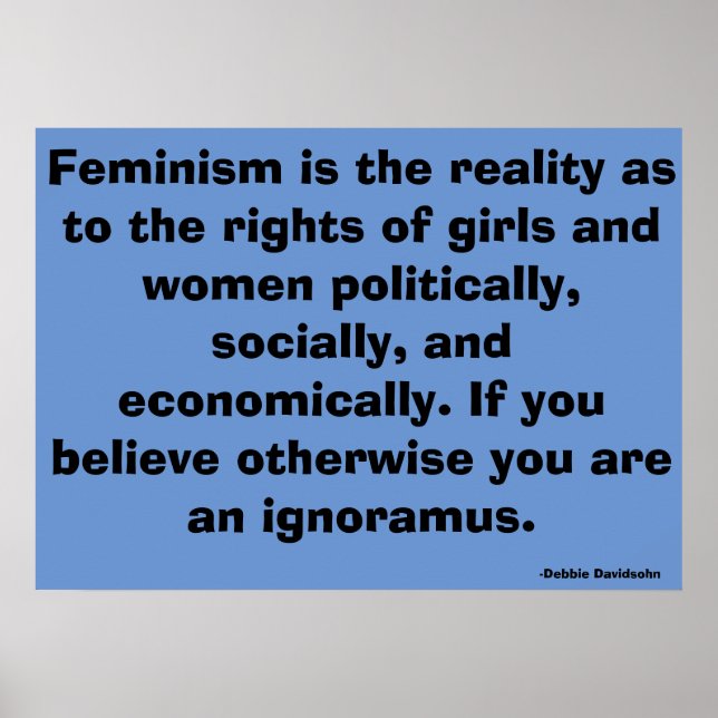 Posters de Arte Feministas por Debbie Davidsohn -  (Frente)