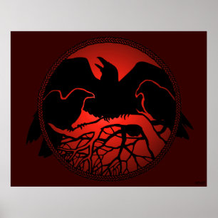 Posters de Arte Raven Decor Nativo de Impressões