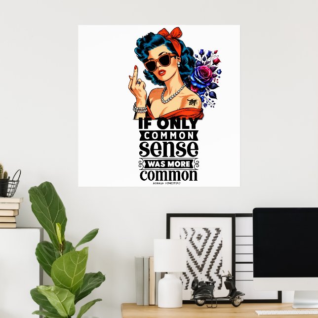 Posters de atitude comum (Escritório em casa)