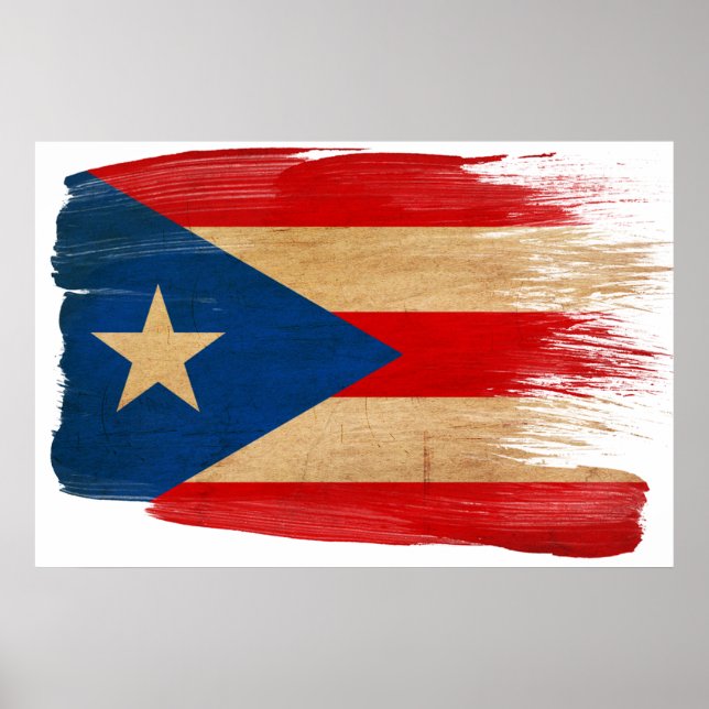Posters de bandeira de Porto Rico (Frente)