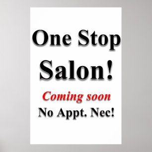 Posters de barbearia Um Salão de Parada Chegando 