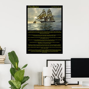 Posters de Barcos de Navegação Desiderata