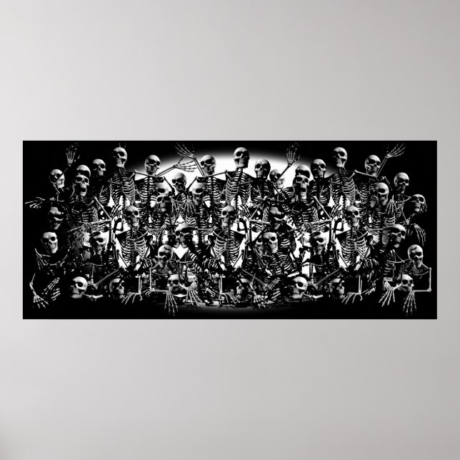 Posters de Cavalo de Esqueleto (Frente)