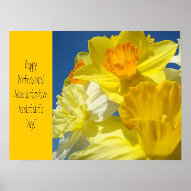 Posters de celebração Assistentes profissionais fe (Frente)