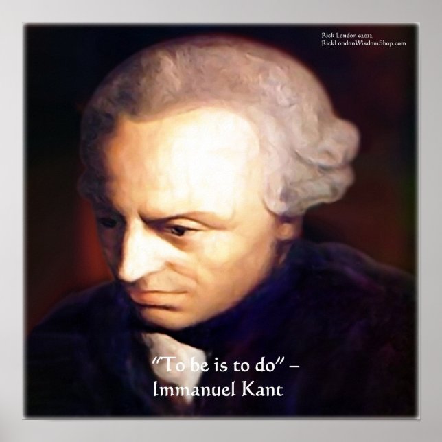 Posters De Citação De Sabedoria Immanuel Kant "To  (Frente)