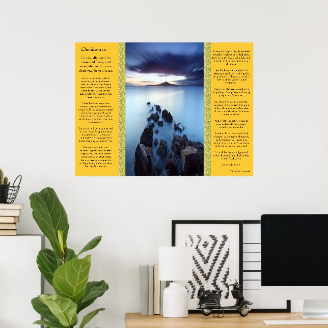 Posters de Desiderata Ocean Walkway (Escritório em casa)