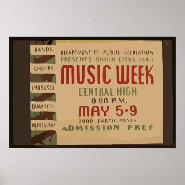 posters de entretenimento de estilo e visto do pas (Frente)