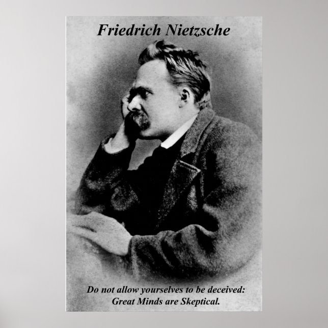 Posters de Filosofia Friedrich Nietzsche Mentes Ex (Frente)