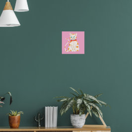 Posters de Gatos Brancos e Laranja