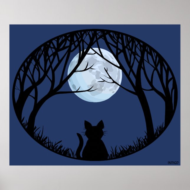 Posters de Impressões de Lover de Gato Gordo de Ar (Frente)