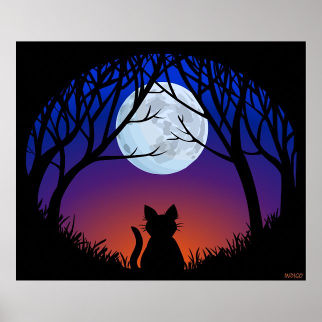 Posters de Impressões de Lover de Gato Gordo de Ar (Frente)