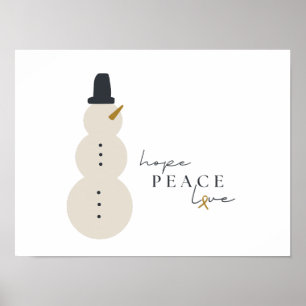 Posters de Impressões de Natal de conscientização 