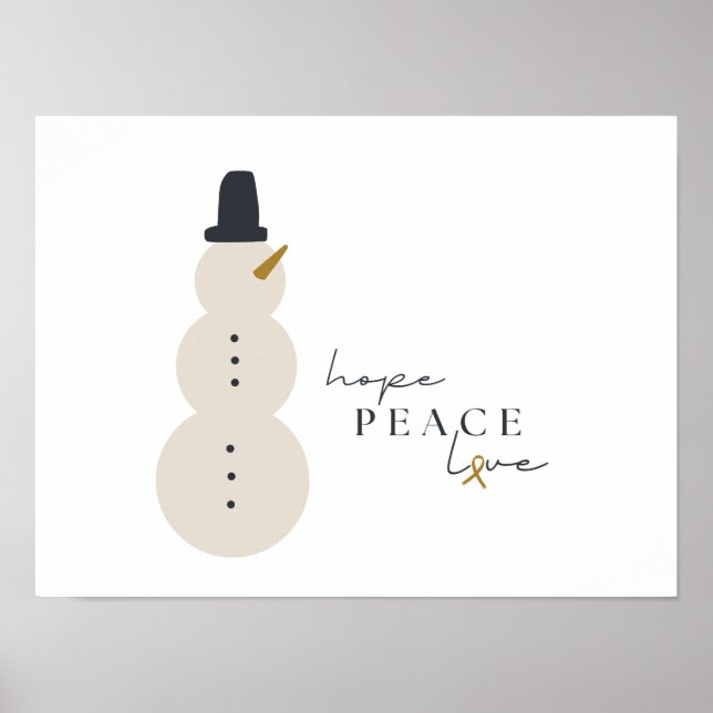 Posters de Impressões de Natal de conscientização  (Frente)