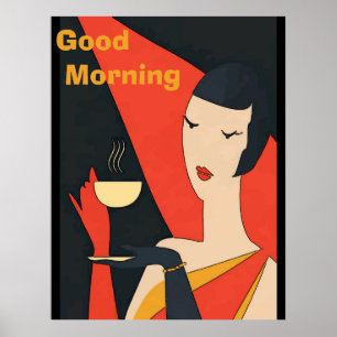 Posters de Lady Vintage da Manhã