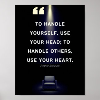 Posters de Liderança - Cotação Elanor Roosevelt