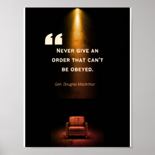 Posters de liderança - Douglas MacArthur