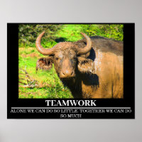 Posters de Motivação Trabalho em equipe Buffalo
