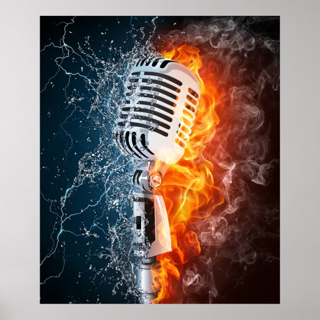 Posters de música quente (Frente)