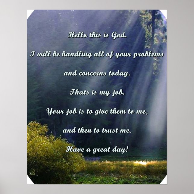 Posters de oração cristã (Frente)