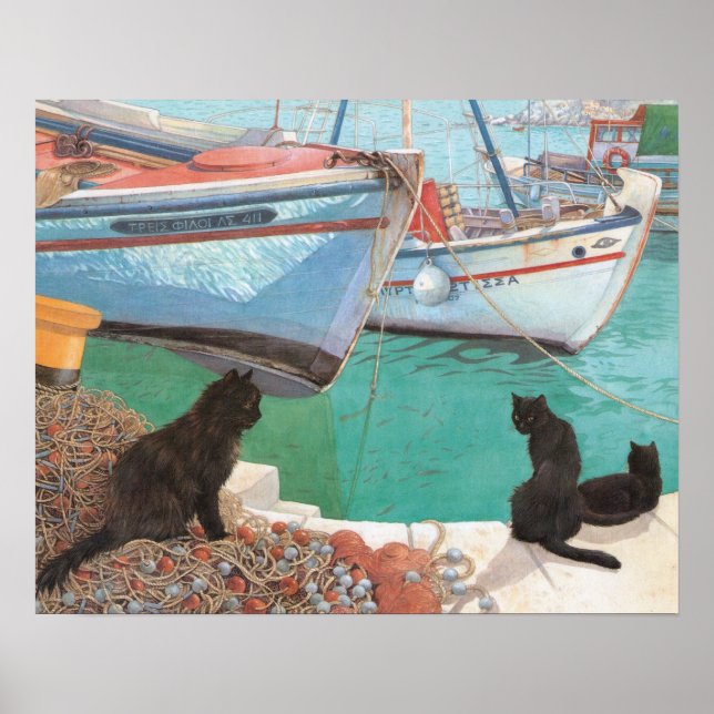 Posters de pintura de gatos (Frente)