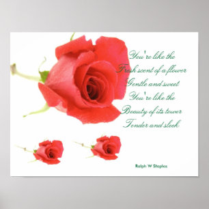 posters de poema romântico