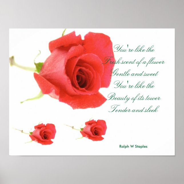 posters de poema romântico (Frente)