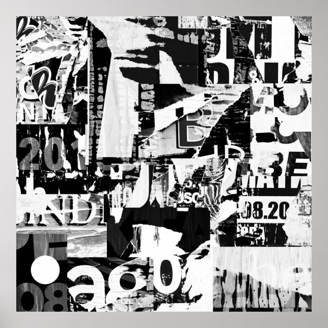 Posters de propaganda de rua torn (Frente)