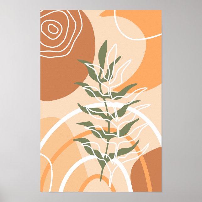 Posters de Terracotta Boho minimalistas (Frente)
