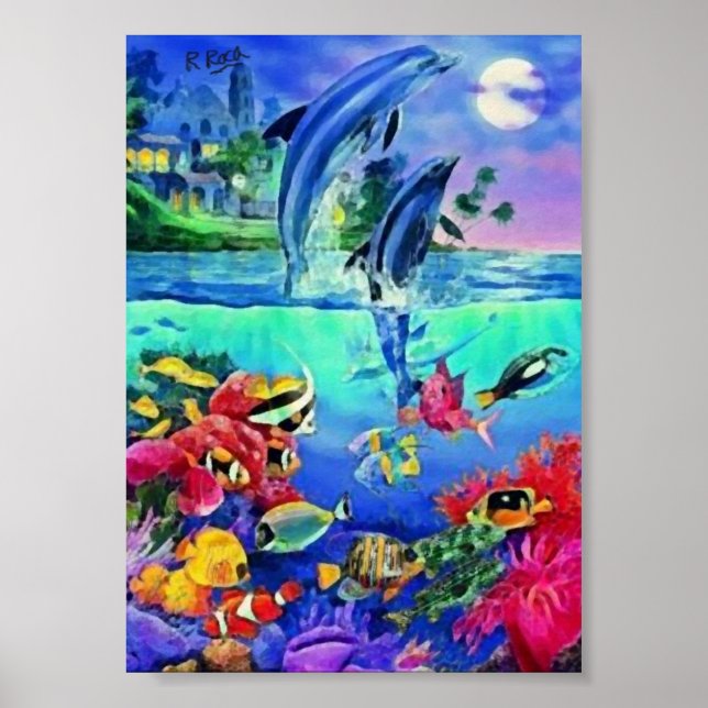 Posters de Trabalho de arte de óleos originais (Frente)