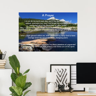 Posters de Vista de Montanha de Oração