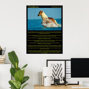 Posters do cavalo da água dos Desiderata