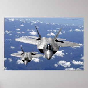 Posters do discrição do raptor F-22