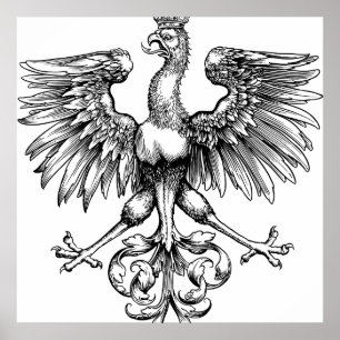 Posters do impressão da arte de Eagle do polonês