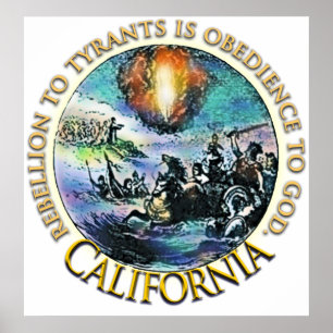 Posters do tea party de Califórnia