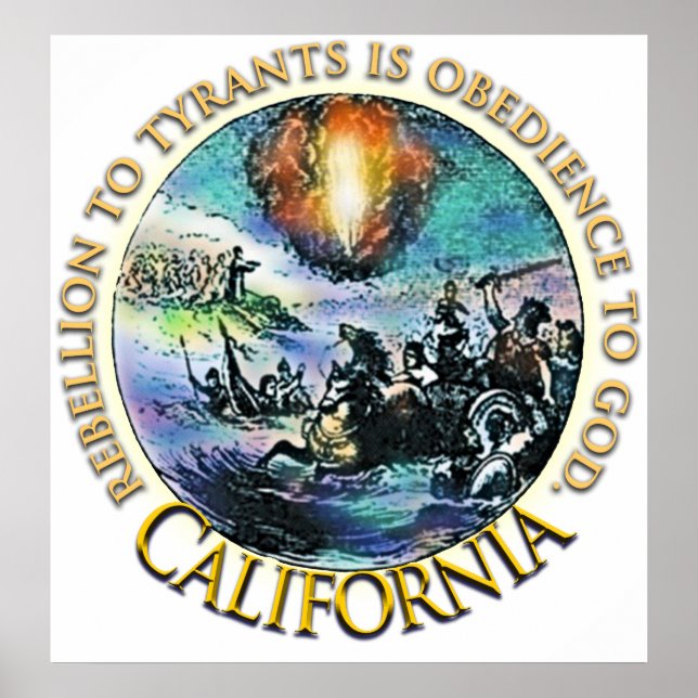 Posters do tea party de Califórnia (Frente)