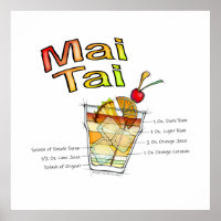 POSTERS E IMPRESSÕES DE ARTE DE COCKTAIL MAI