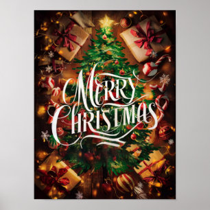 Posters e Impressões de pintura de óleo de Natal #