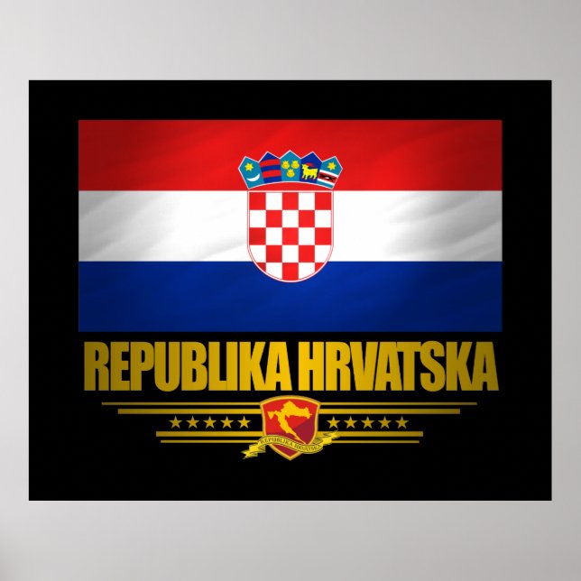 posters e Impressões do "Orgulho Croata" (Frente)