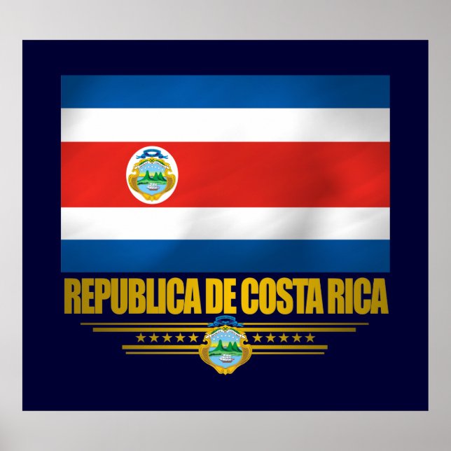 posters e Impressões do "Orgulho da Costa Rica" (Frente)