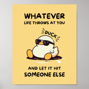 Posters Engraçados De Pato - Seja Bonito O Que For
