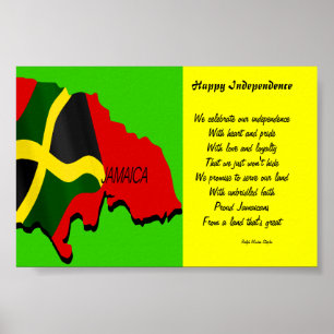 posters jamaica de independência felizes