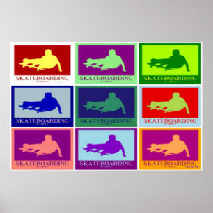 POSTERS - JOGOS OLÍMPICOS DE SKATEBOART WALL ART