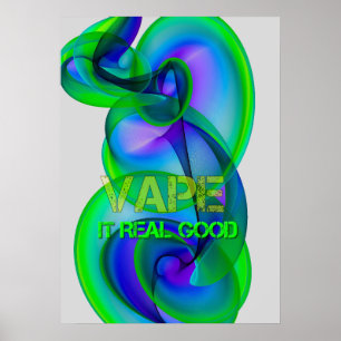 Posters legal loucos do abstrato da nuvem de Vape