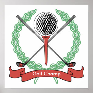 Posters Personalizados de Golfe