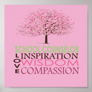 Posters personalizados do conselheiro da escola