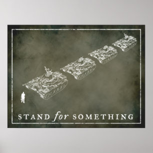 Posters personalizáveis do Tank Man "Stand"