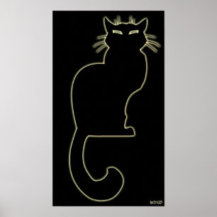 Posters Poster de Impressões de Lover de Gato Pret
