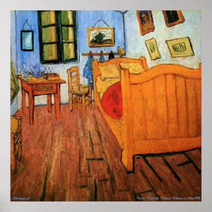Posters - Quarto de Vincent no Artigo 1888 Van Gog